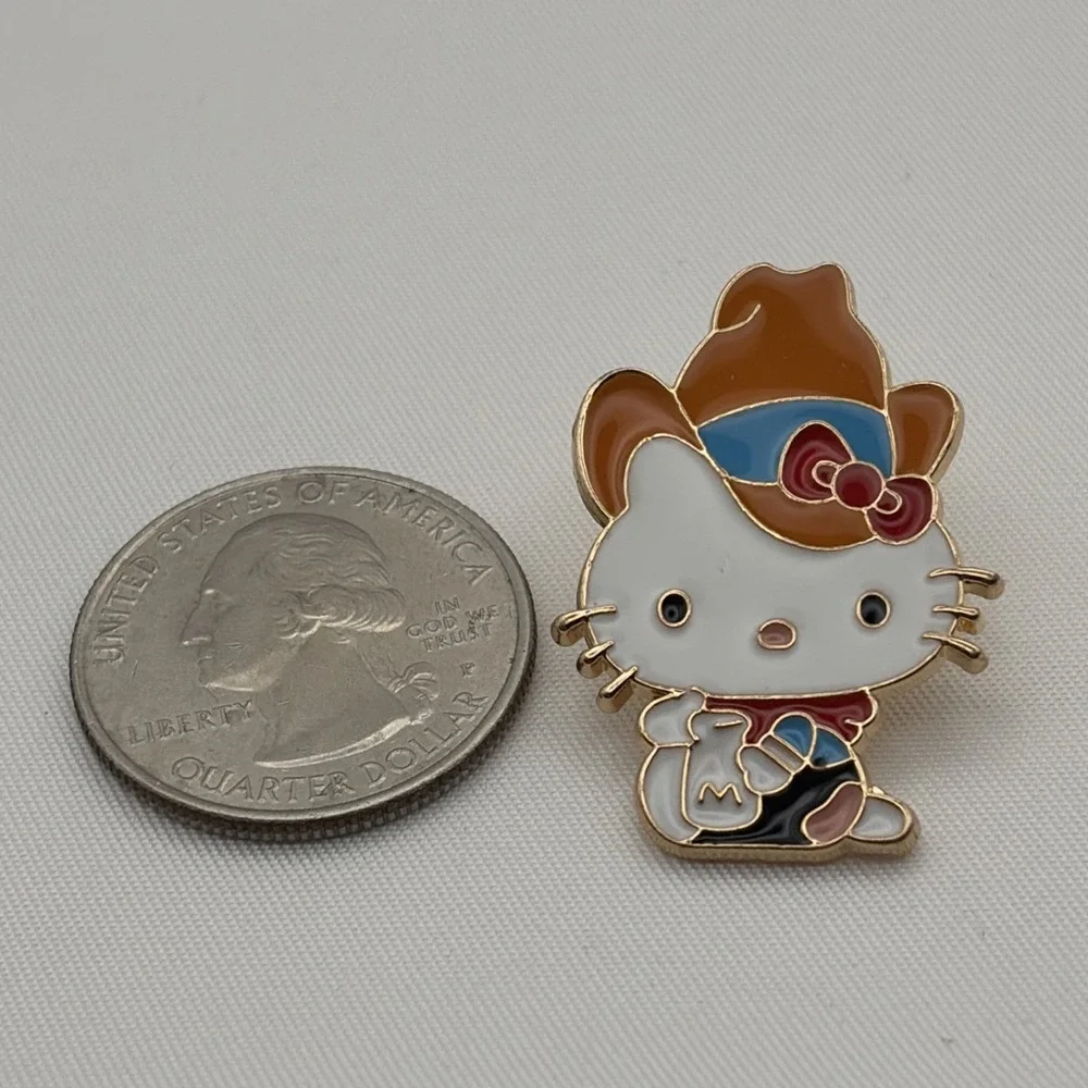 Sanrio Hello Kitty Cowboy Cute Cartoon Lapel‎ Hat Pin
